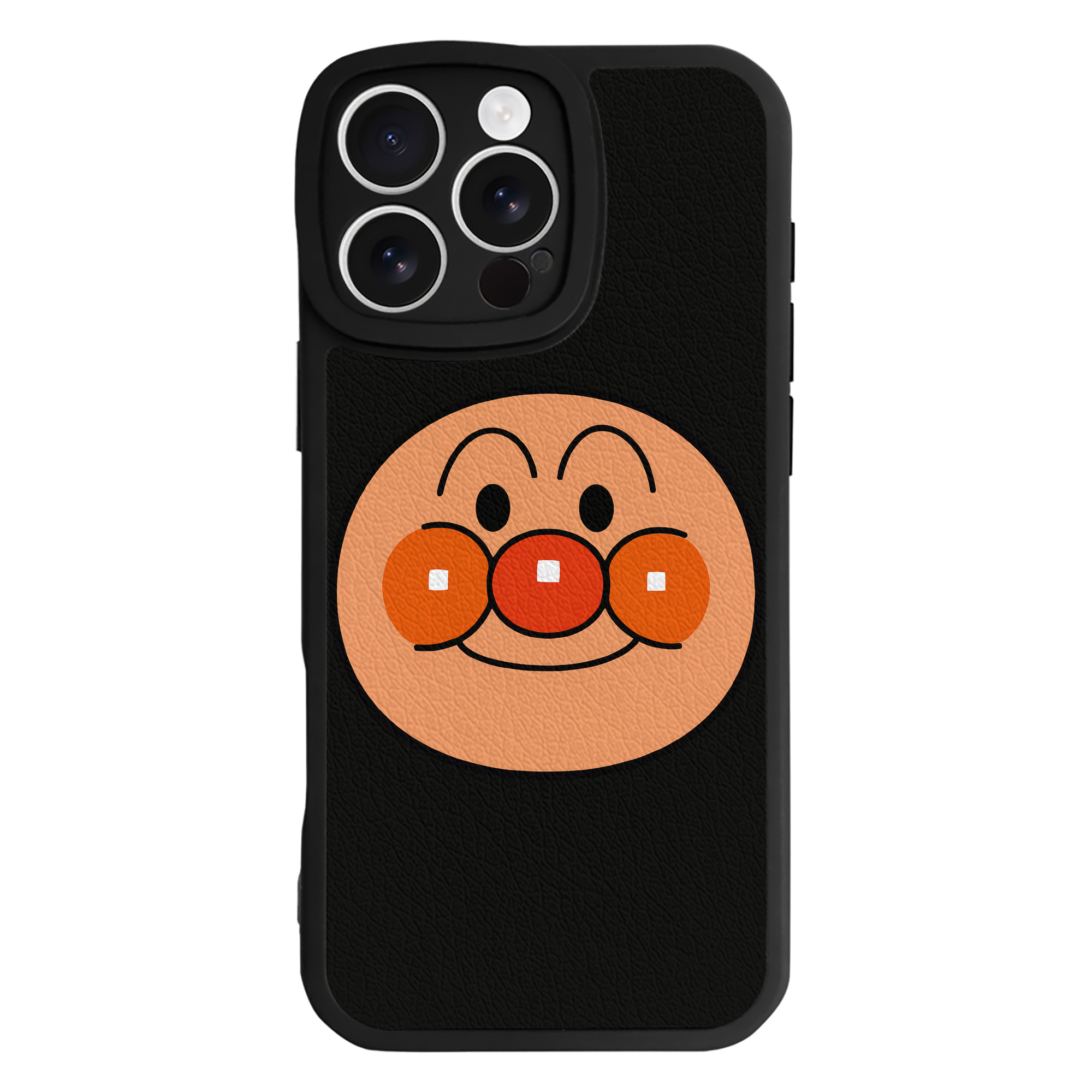 （画像用） アンパンマン Anpanman 【iPhone 16シリーズ対応】シリコンスマホケース（レザー調） 材質：シリコン